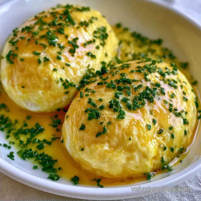 Soft Velvet Herbed Eggs in 25 Minutes