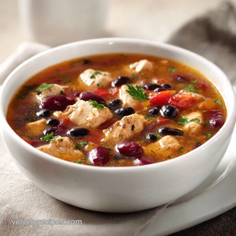 Zesty Turkey & Bean Soup: High Protein
