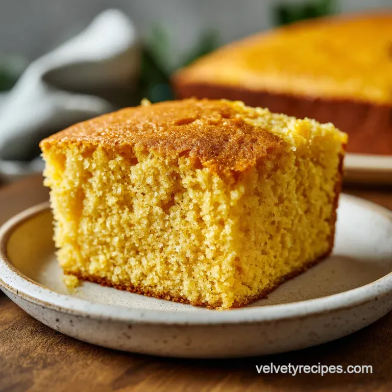 Honey Butter Cornbread: Buttery Crumb