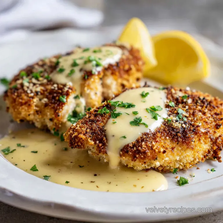 Baked Lemon Pecorino Crusted Chicken
