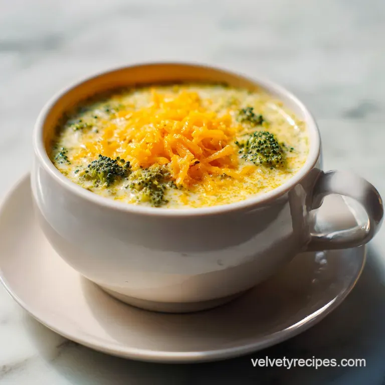 Low Carb Broccoli Cheese Soup: Silky and Rich