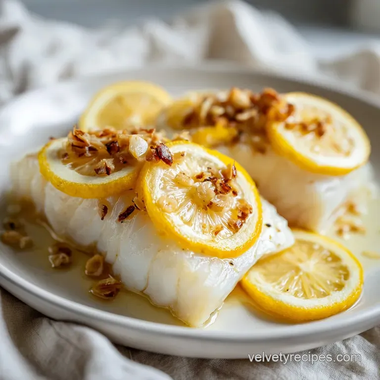 Mediterranean Baked Cod with Lemon and Garlic
