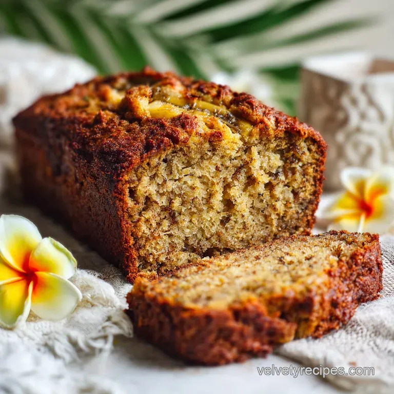 Hawaiian Banana Bread Recipe