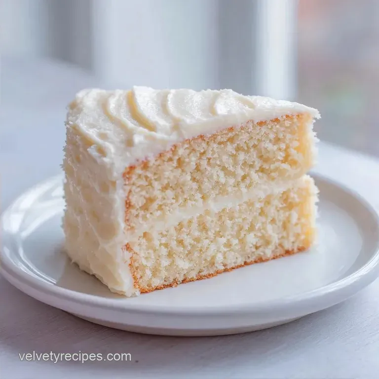 Moist Velvet Vanilla Cake: Silky and Soft