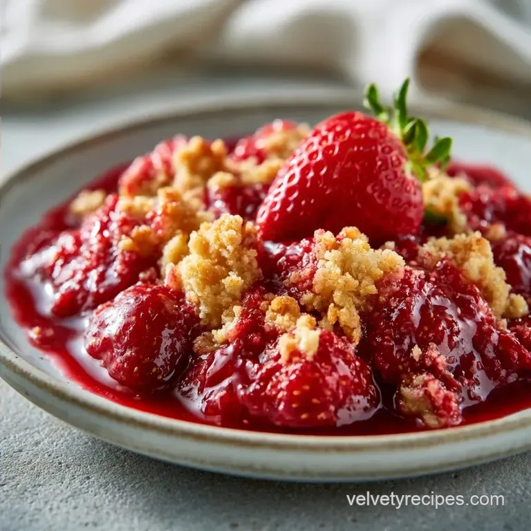 Old Fashioned Strawberry Crisp with Oats
