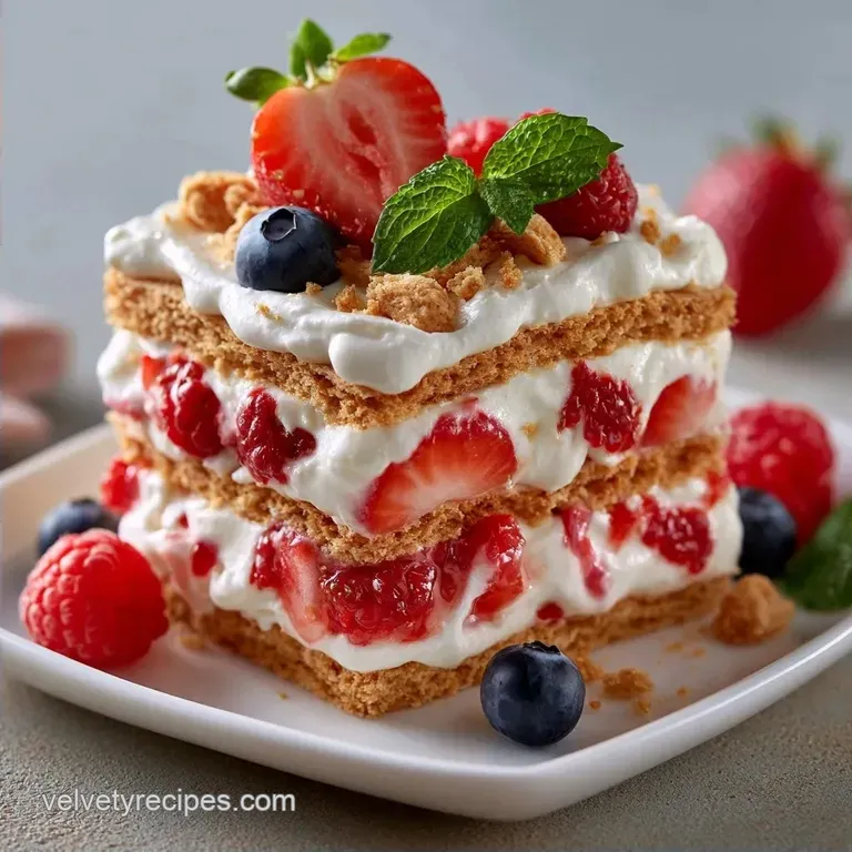 Strawberry Cream Cheese Icebox Cake with Condensed Milk