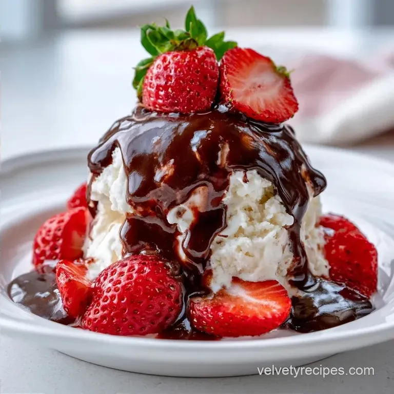 Strawberry Hot Fudge Sundae in 30 Minutes