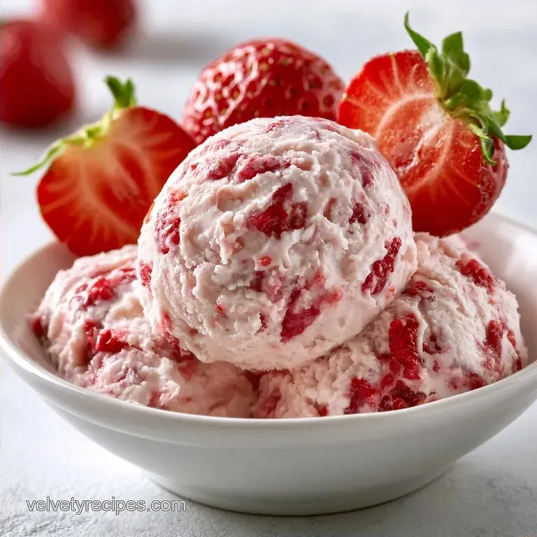 Easy Strawberry Shortcake Ice Cream