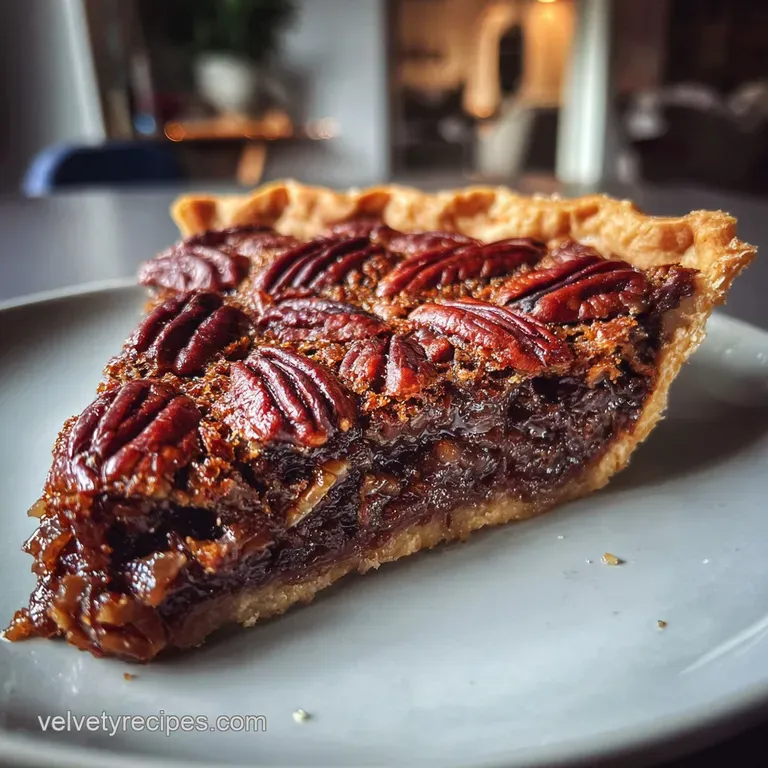 Texas Chocolate Pecan Pie: Velvety Fudge Center