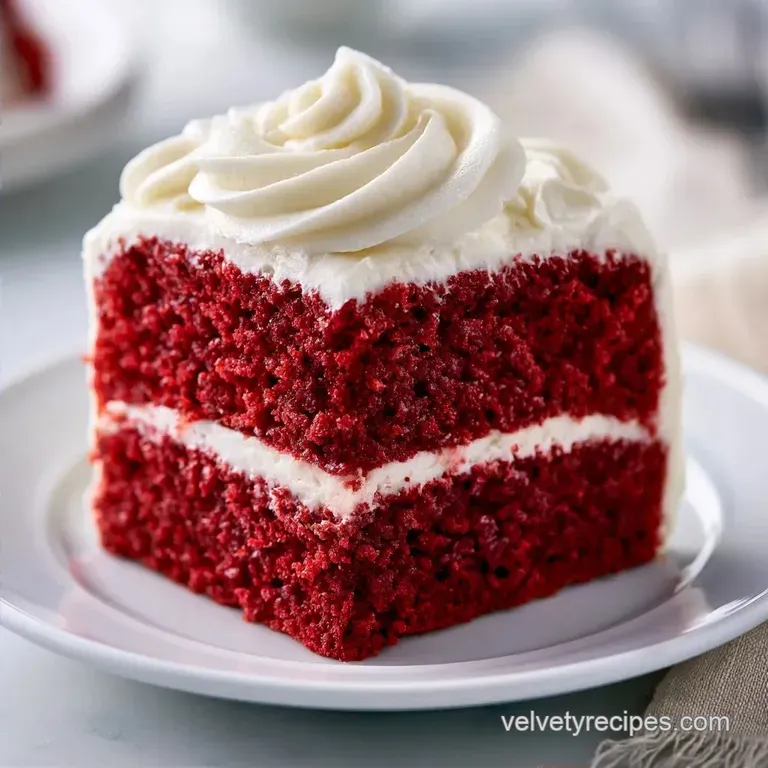 Traditional Red Velvet Birthday Cake: Silky and Moist