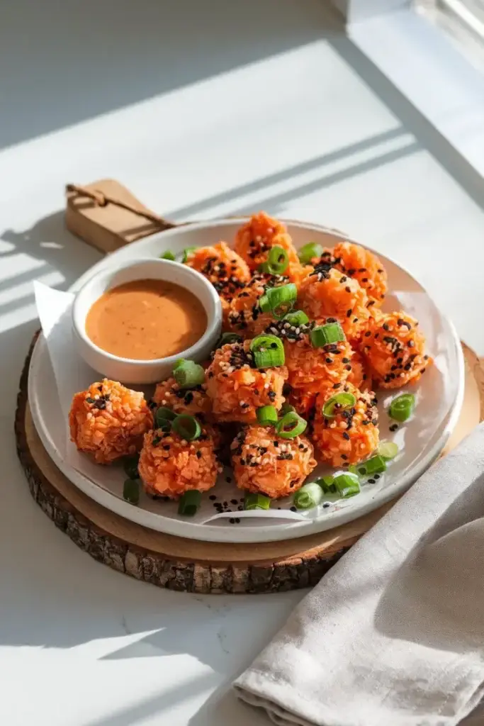 Crispy Bang Bang Salmon Bites