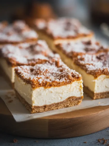 Cinnamon Churro Cheesecake Bars