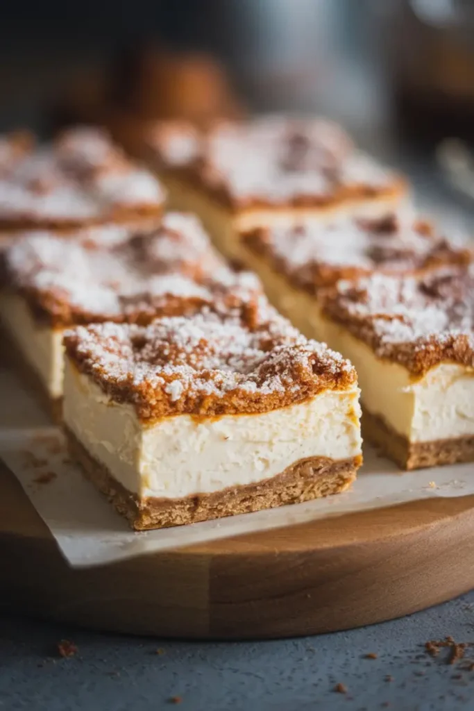 Cinnamon Churro Cheesecake Bars