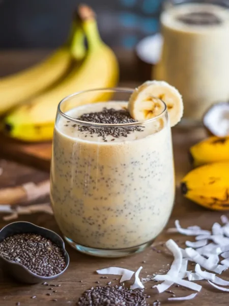 Coconut Banana Chia Seed Smoothie