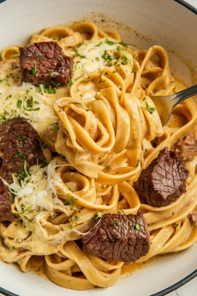 Creamy Cheesy Garlic Butter Linguine