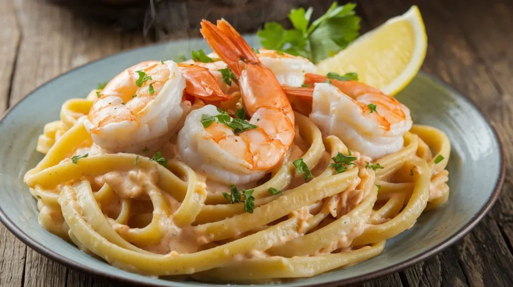 Garlic Butter Shrimp Linguine recipe