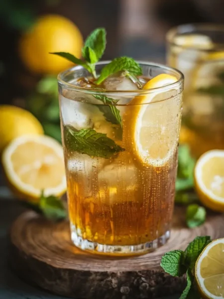 Lemon Ginger Iced Green Tea