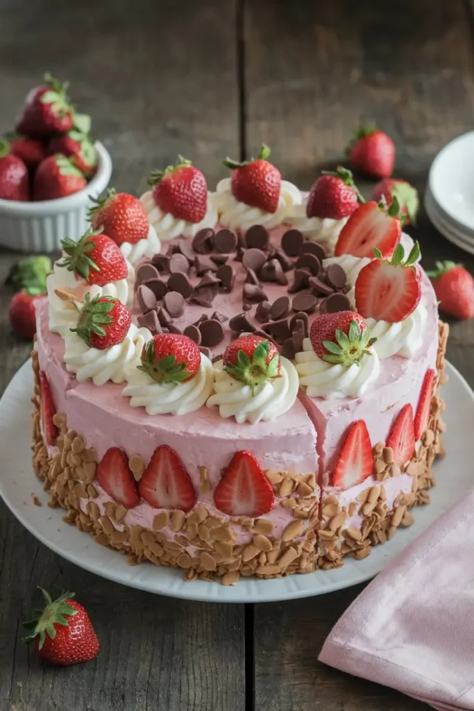 Strawberry Earthquake Cake