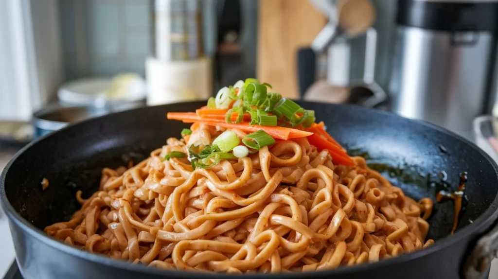 Sweet Chili Peanut Noodles recipe