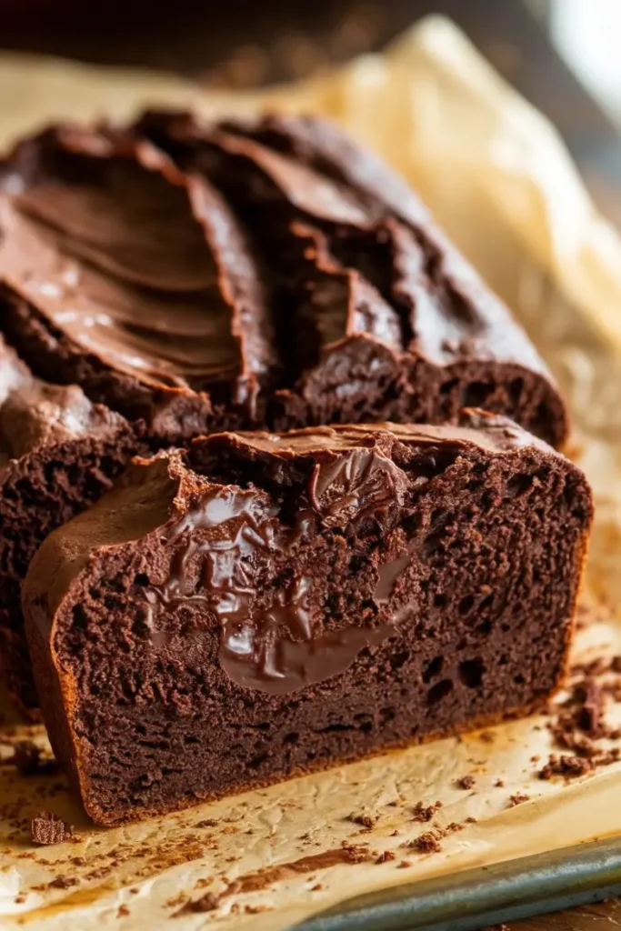 Hot Fudge Brownie Bread