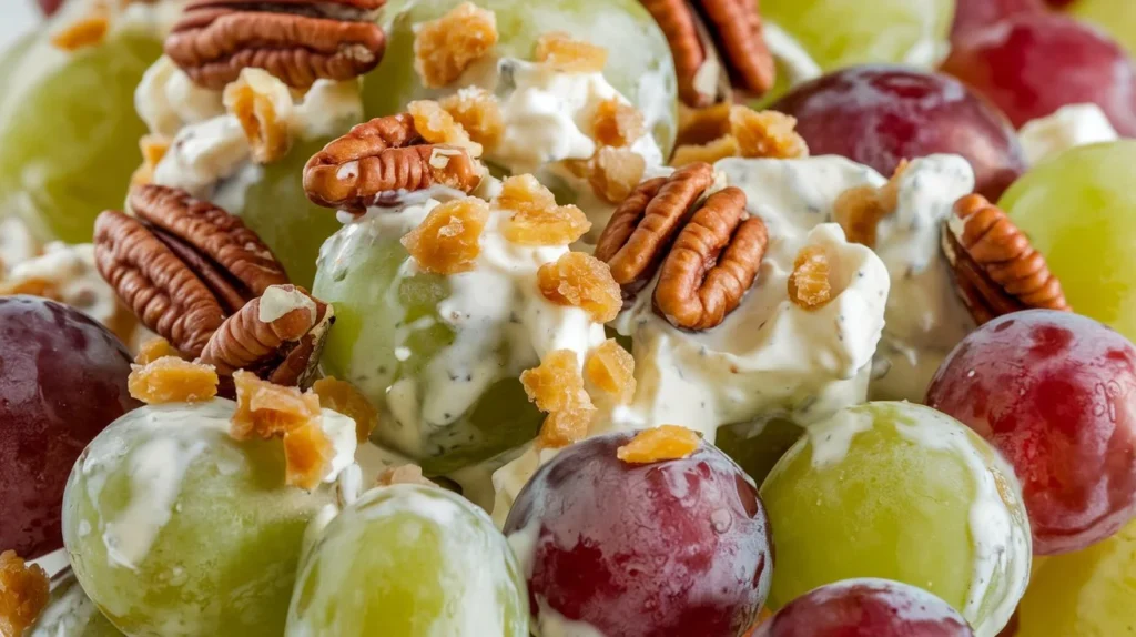 Grape Salad with Brown Sugar and Pecans recipe