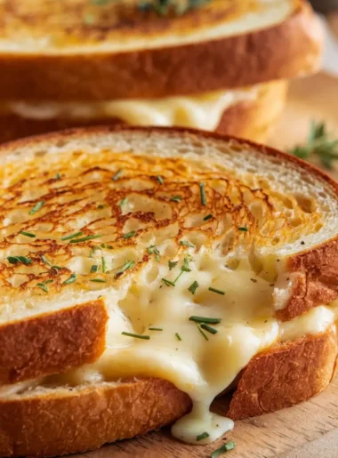 Garlic Bread Grilled Cheese