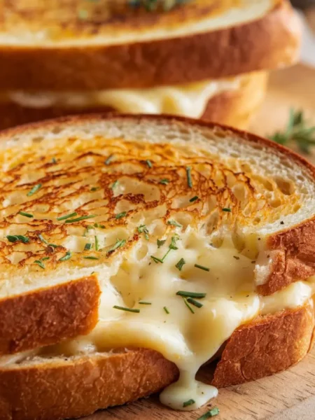 Garlic Bread Grilled Cheese