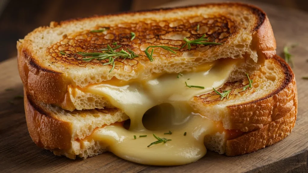 Garlic Bread Grilled Cheese recipe